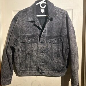 Twik Charcoal Washed Denim Jacket